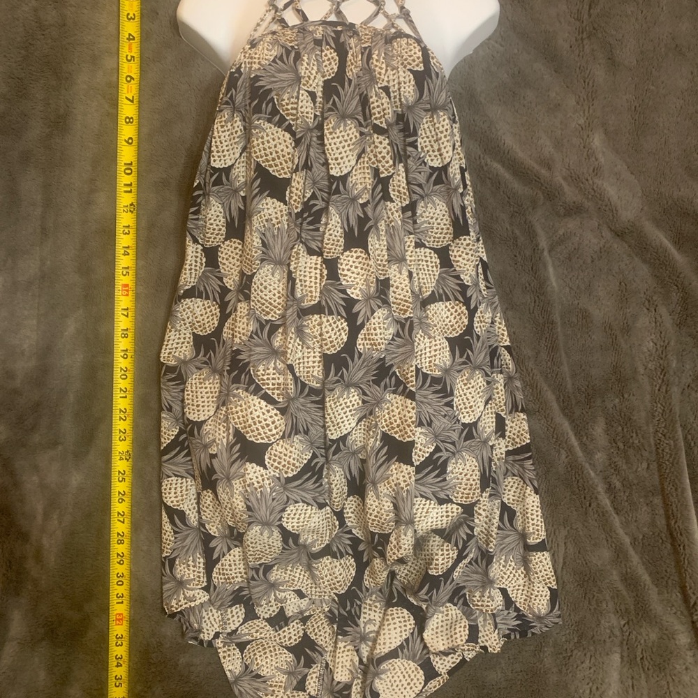 Entro Black and Cream Pineapple Dress